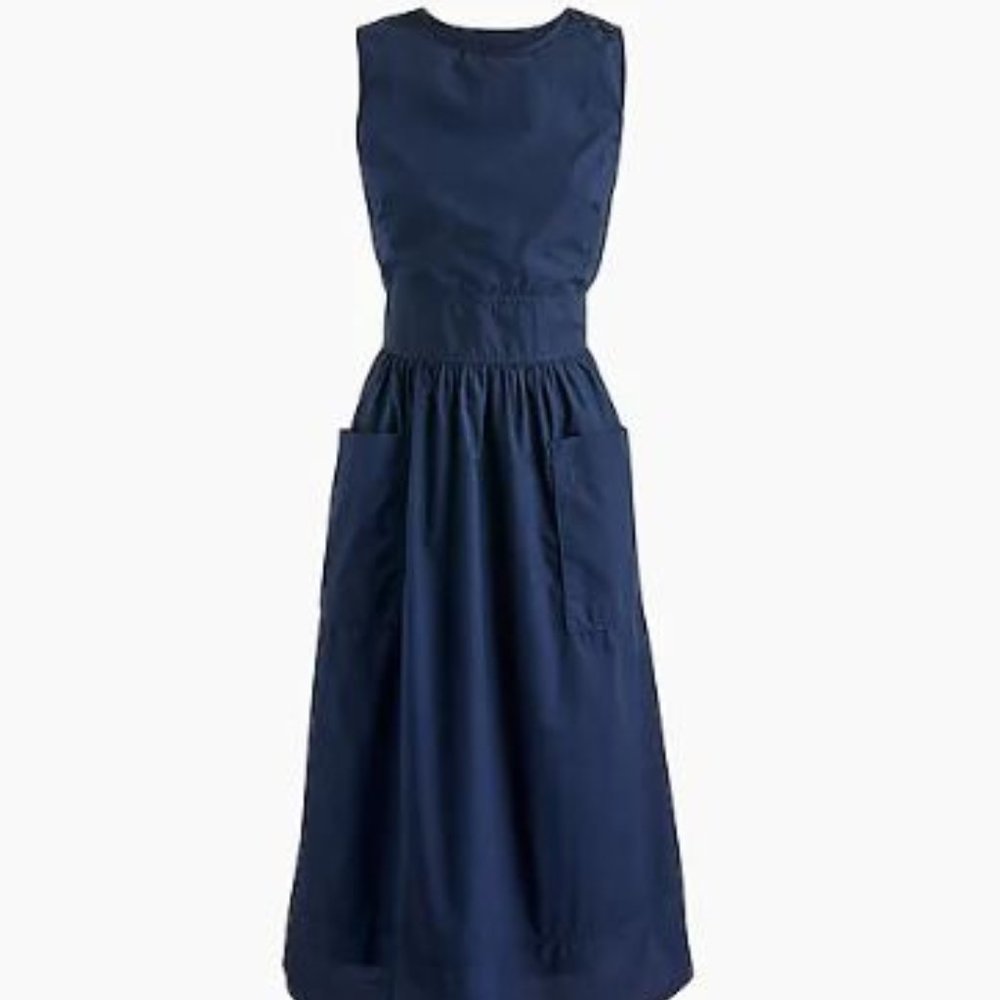 LAST CHANCE Jcrew Cotton Poplin Apron Dress 14 NWT